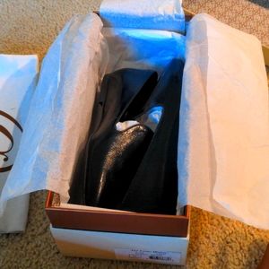 Mgemi Fumo Minimo black leather loafers sz 36